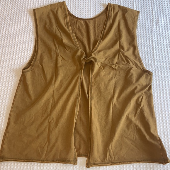 NEW! FREE PEOPLE Hot Shot Open Back Tank Shorts Set Washed Tobacco Size XS S M - Picture 10 of 16